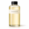 “Coconut Oil by Organicsbyjumira — clear colorless fractionated cosmetic-grade oil in an amber bottle.”