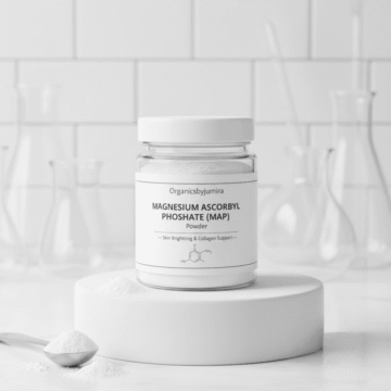 Magnesium Ascorbyl Phosphate (MAP) powder – stable vitamin C derivative for brightening, antioxidant skincare formulations from Organicsbyjumira