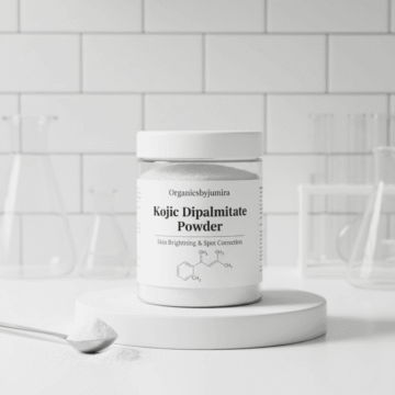 "Kojic Dipalmitate Powder – stable, oil-soluble skin-brightening and anti-aging ingredient for dark spots, uneven skin tone, and radiant complexion"