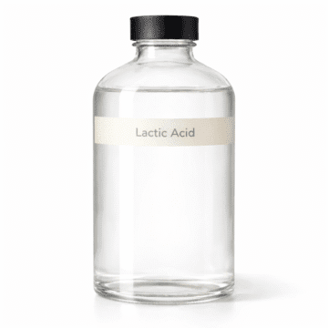 Lactic Acid by Organicsbyjumira — clear, slightly viscous cosmetic-grade AHA liquid used for exfoliating and pH-adjusting skincare formulations.