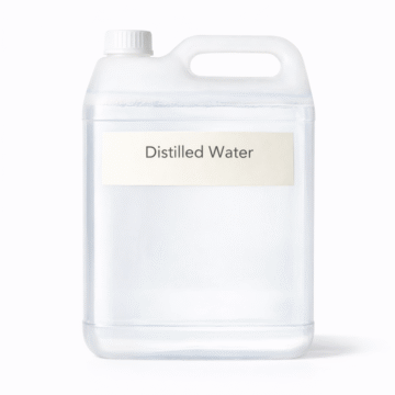 “Distilled Water by Organicsbyjumira — pure, clear, colorless water used as a base for skincare formulations and cosmetic preparations.”