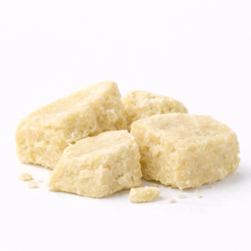 “Natural Mango Butter by Organicsbyjumira — pale yellow creamy semi-solid butter with smooth texture for moisturizing and nourishing skincare formulations.”