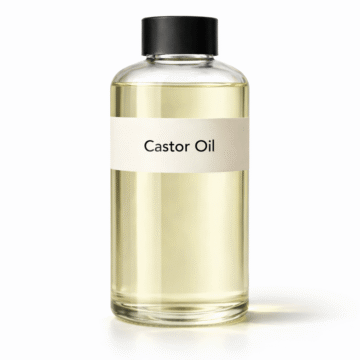 “Castor Oil by Organicsbyjumira — clear, very pale yellow thick cosmetic-grade oil with glossy, high-viscosity texture.”