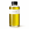 “Olive Oil by Organicsbyjumira — clear golden-green cosmetic-grade carrier oil in an amber bottle.”