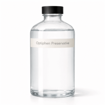 “Optiphen Preservative by Organicsbyjumira — clear, colorless liquid preservative with smooth, water-light texture for cosmetic and skincare formulations.”