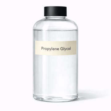 “Propylene Glycol by Organicsbyjumira — clear, colorless cosmetic solvent with smooth, medium-thin viscosity for skincare and cosmetic formulations.”