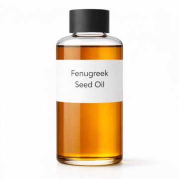 “Fenugreek Seed Oil by Organicsbyjumira — deep golden aromatic carrier oil with warm herbal notes and medium viscosity, ideal for hair and skincare formulations.”