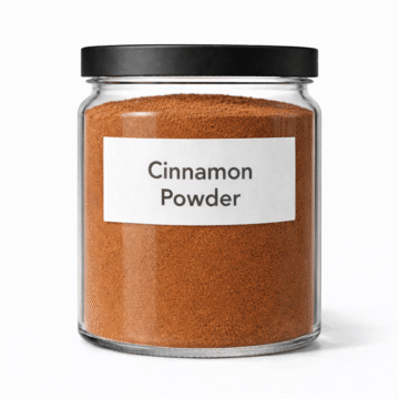 “Cinnamon Powder by Organicsbyjumira — fine reddish-brown aromatic botanical powder with soft granularity for natural skincare and exfoliating formulations.”