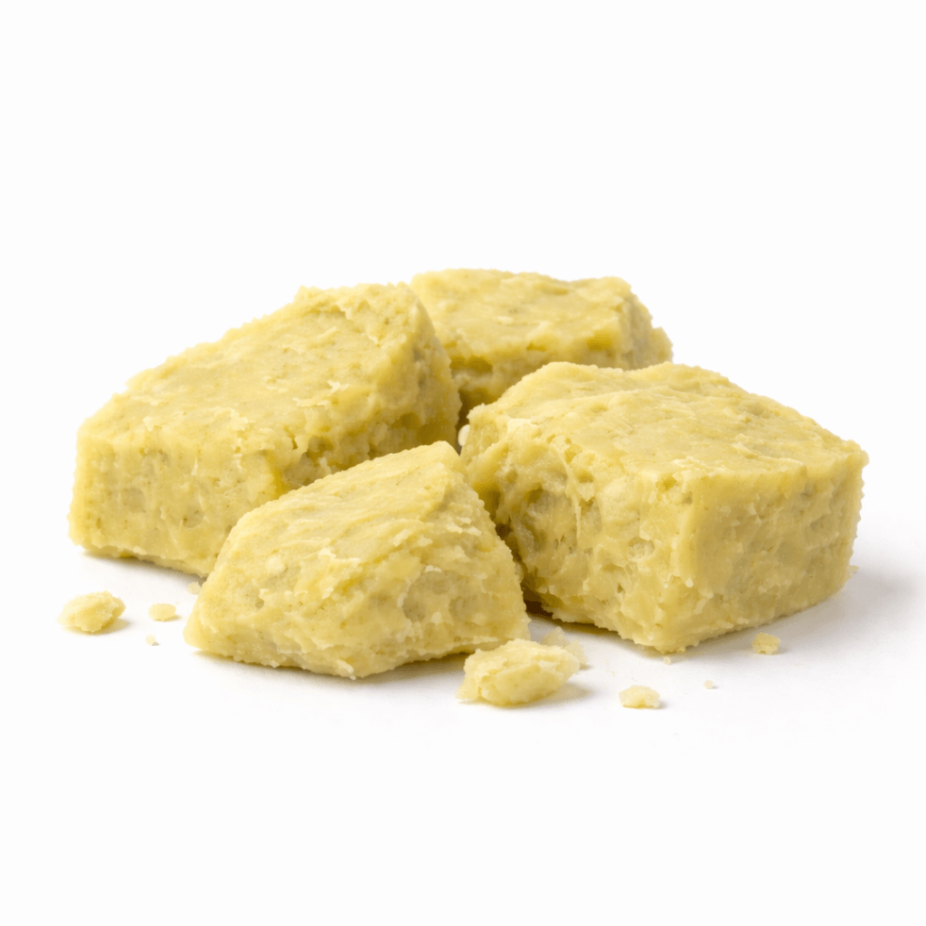 “Avocado Butter by Organicsbyjumira — pale yellow-green creamy semi-solid cosmetic butter with smooth, soft texture for skincare and hair formulations.”