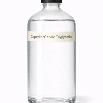 “Caprylic/Capric Triglyceride (CCT Oil) by Organicsbyjumira — clear lightweight emollient oil used for skincare, dilution, and cosmetic formulation.”