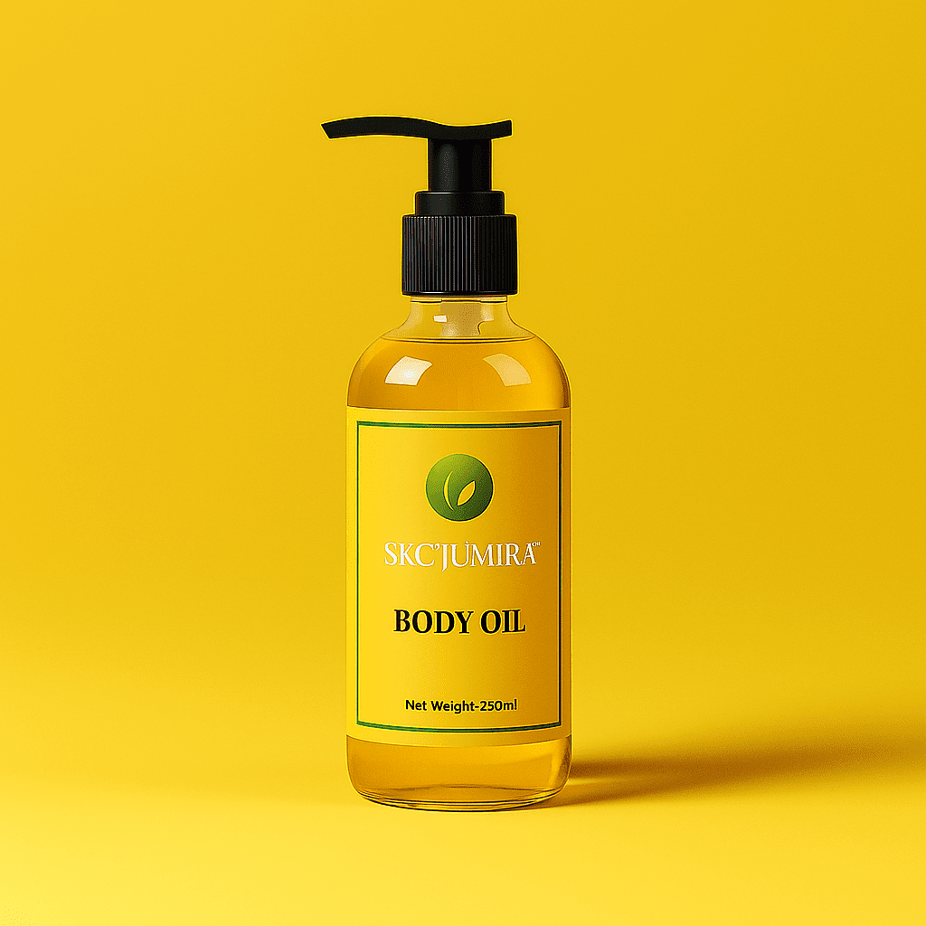Natural plant oils in bottles
