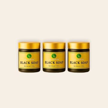 Black Soap & Honey Wash in 500g jar — natural cleanser with honey, aloe vera, and shea butter by Organicsbyjumira.