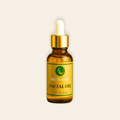 SKC’Jumira Facial Oil — a luxurious Vitamin C face oil with Squalane and Rosehip, designed to brighten, hydrate, and nourish the skin for a radiant glow.