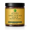 SKC'JUMIRA® African Black Soap & Honey Wash 500g by Organicsbyjumira, herbal face and body wash with honey, turmeric, neem and shea butter.