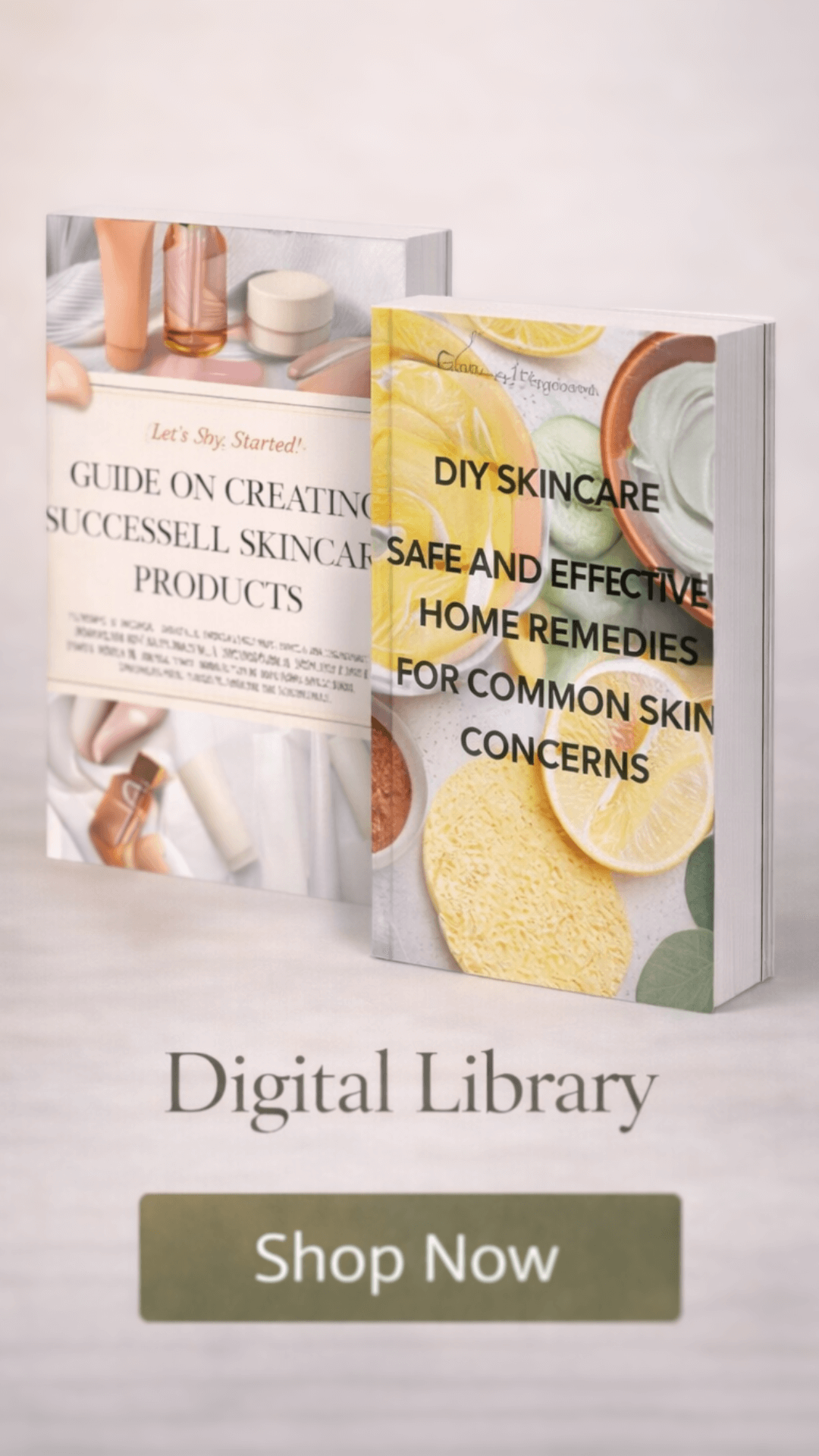 Digital skincare books mobile banner Organicsbyjumira