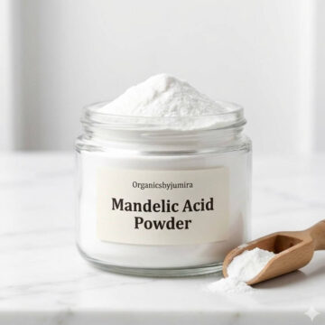 Mandelic Acid Powder cosmetic-grade AHA exfoliating ingredient for skincare formulation.