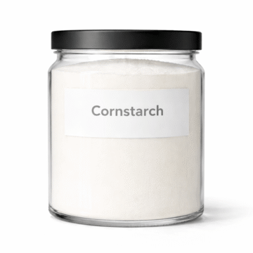 “Cornstarch by Organicsbyjumira — pure white ultra-fine silky cosmetic powder used for natural skincare, body powders, and formulation thickening.”