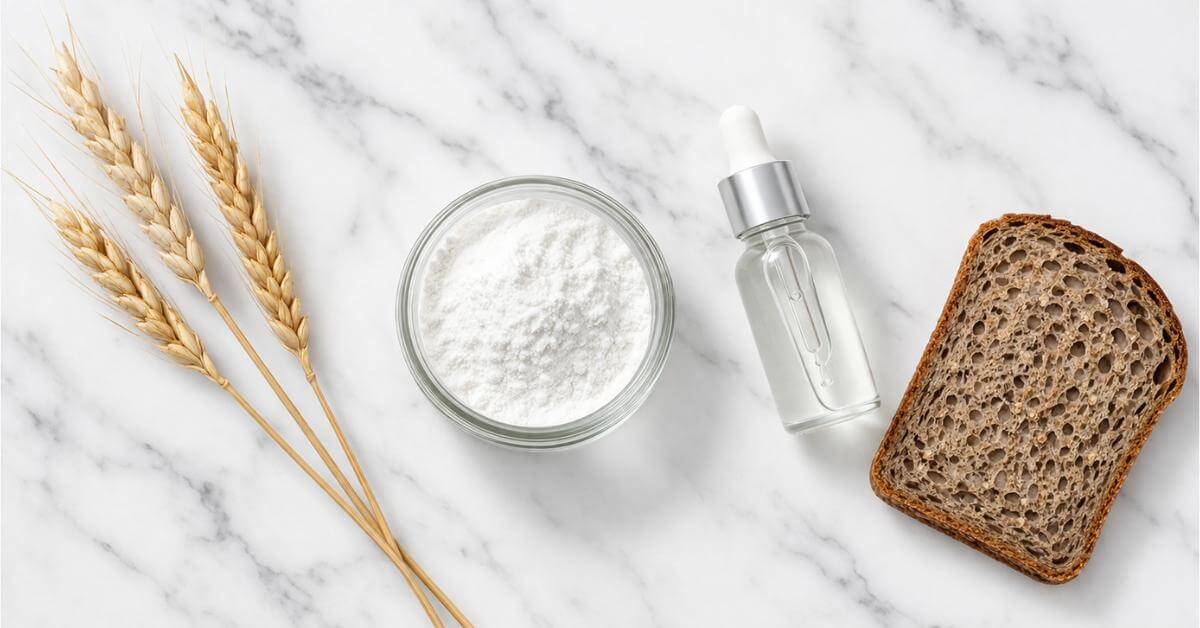 Azelaic acid powder on white marble surface for skincare formulation in Nigeria — Jumira Naturals