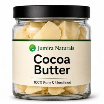 Raw cocoa butter for skincare and cosmetic formulation