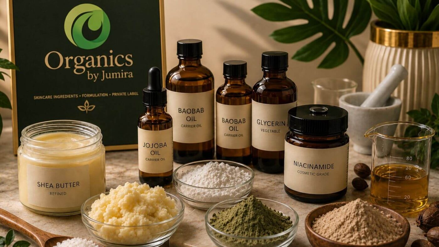 Cosmetic raw materials and skincare formulation ingredients in Lagos Nigeria