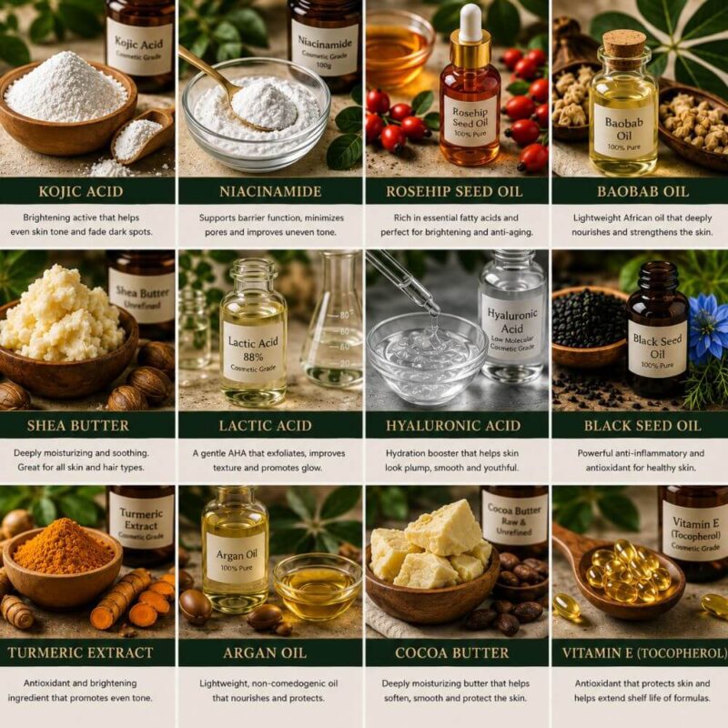 Skincare formulation melanin in Lagos Nigeria