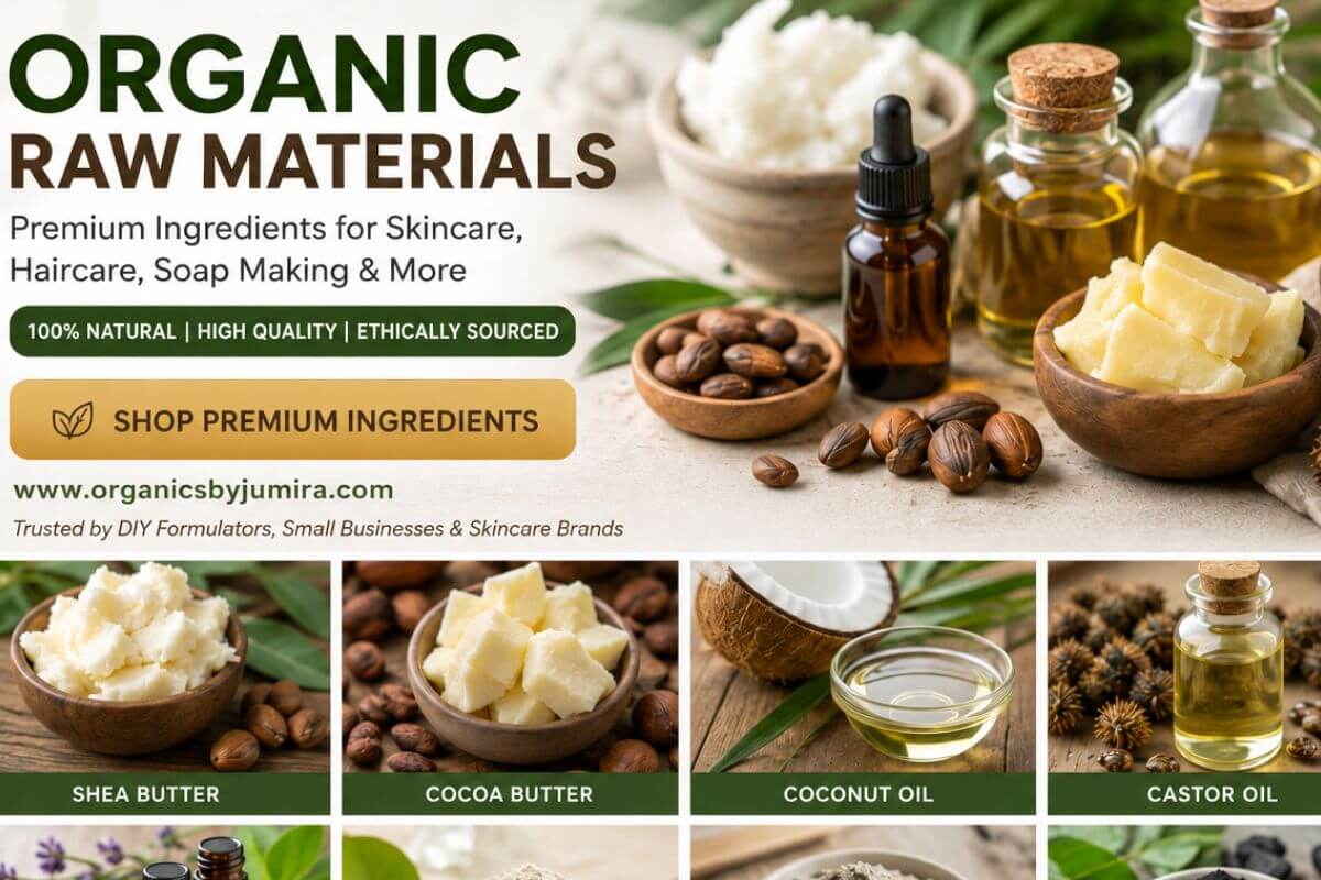 Premium organic raw materials for skincare formulation in Nigeria