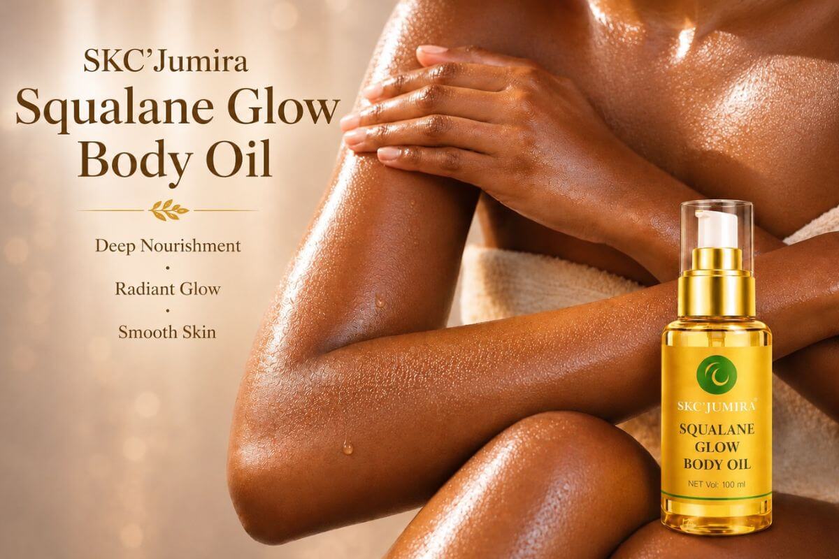 SKC'Jumira Squalane Glow Body Oil for deep nourishment and radiant skin