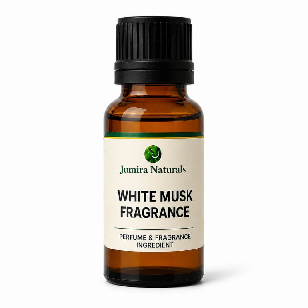 White Musk Fragrance perfume and fragrance ingredient in 50ml amber bottle