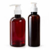500ml amber pump bottles with white pumps 12 pcs