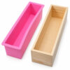 Rectangular soap loaf mould with wooden outer box